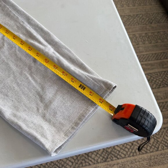 Linksoul 5 Pocket Classic Straight Light Gray Denim Jeans Pants Mens size 36 - Picture 7 of 8